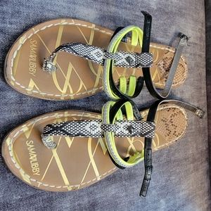 Sam & Libby sandals size 8.5 almost new but toe slightly scuffed